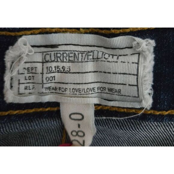 Current Elliott The Stiletto Skinny Jeans Size 28 Cropped Ankle Light Wash - Picture 6 of 7